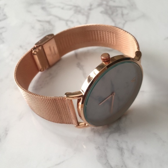 Estrella & Luna Accessories - Host PickRose Gold and Marble Minimalist Watch